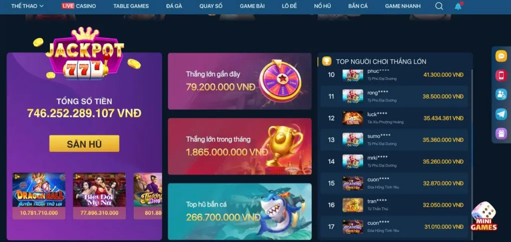 Slot Jackpot lũy tiến tại hitclub88
